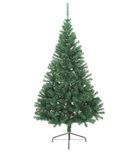 Künstlicher Halb-Weihnachtsbaum mit Ständer Grün 210 cm PVC