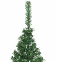 Künstlicher Halb-Weihnachtsbaum mit Ständer Grün 210 cm PVC