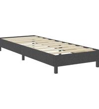 Boxspringbett Dunkelgrau Stoff 100x200 cm