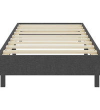 Boxspringbett Dunkelgrau Stoff 100x200 cm