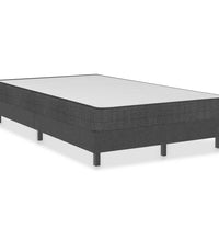 Boxspringbett Dunkelgrau Stoff 120x200 cm