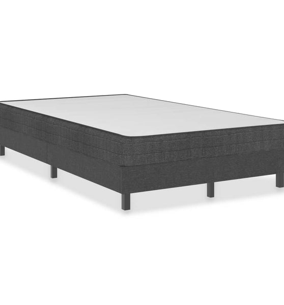 Boxspringbett Dunkelgrau Stoff 120x200 cm