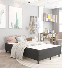 Boxspringbett Dunkelgrau Stoff 120x200 cm