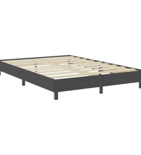 vidaXL Boxspringbett Dunkelgrau Stoff 160x200 cm