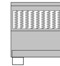 vidaXL Boxspringbett Dunkelgrau Stoff 160x200 cm