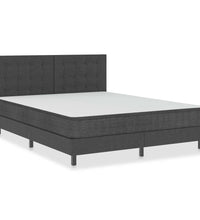 Boxspringbett Dunkelgrau Stoff 180x200 cm
