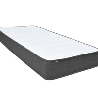 Boxspringbett Dunkelgrau Stoff 90x200 cm