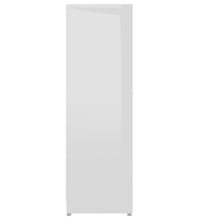 Badezimmerschrank Hochglanz-Weiß 30x30x95 cm Holzwerkstoff
