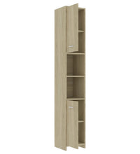 Badezimmerschrank Sonoma-Eiche 30x30x183,5 cm Holzwerkstoff