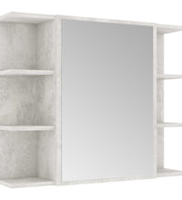 Bad-Spiegelschrank Betongrau 80x20,5x64 cm Holzwerkstoff