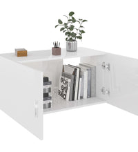 Wandschrank Hochglanz-Weiß 80x39x40 cm Holzwerkstoff