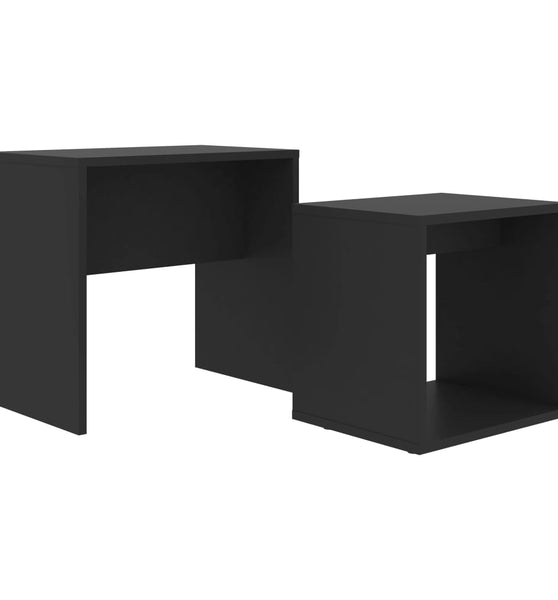 Couchtisch-Set Schwarz 48x30x45 cm Holzwerkstoff