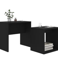 Couchtisch-Set Schwarz 48x30x45 cm Holzwerkstoff