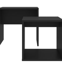 Couchtisch-Set Schwarz 48x30x45 cm Holzwerkstoff