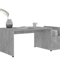 Couchtisch Betongrau 90x45x35 cm Holzwerkstoff