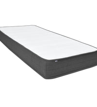 Boxspringbett Dunkelgrau Stoff 200x200 cm