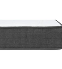 Boxspringbett Dunkelgrau Stoff 200x200 cm