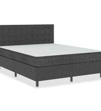 Boxspringbett Dunkelgrau Stoff 180x200 cm