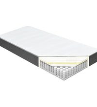 Boxspringbett Dunkelgrau Stoff 180x200 cm