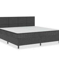 Boxspringbett Dunkelgrau Stoff 200x200 cm