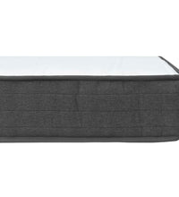 Boxspringbett Dunkelgrau Stoff 200x200 cm