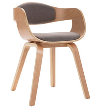 Esszimmerstühle 4 Stk. Bugholz und Taupe Stoff