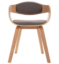 Esszimmerstühle 4 Stk. Bugholz und Taupe Stoff