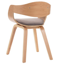Esszimmerstühle 4 Stk. Bugholz und Taupe Stoff