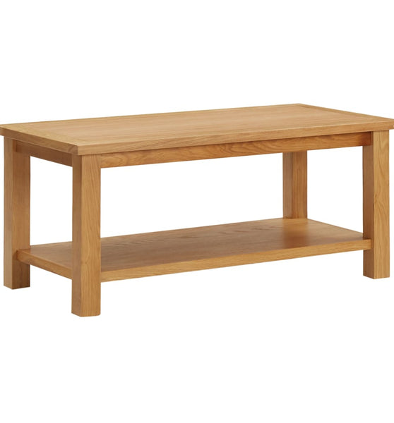 Couchtisch 90 x 45 x 40 cm Eiche Massivholz