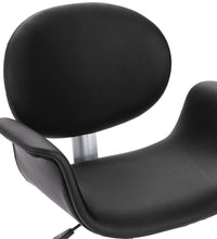 Esszimmerstühle 4 Stk. Drehbar Schwarz Kunstleder