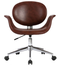 Drehbare Esszimmerstühle 2 Stk. Braun Kunstleder
