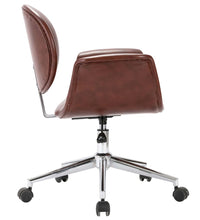 Drehbare Esszimmerstühle 2 Stk. Braun Kunstleder