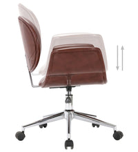Drehbare Esszimmerstühle 2 Stk. Braun Kunstleder