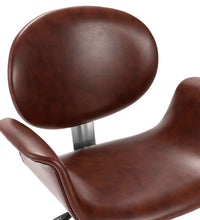 Drehbare Esszimmerstühle 2 Stk. Braun Kunstleder