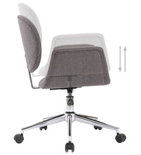 Drehbare Esszimmerstühle 6 Stk. Grau Stoff
