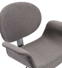 Drehbare Esszimmerstühle 6 Stk. Grau Stoff