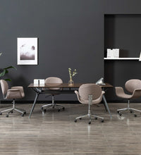 Drehbare Esszimmerstühle 4 Stk. Taupe Stoff