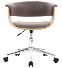Esszimmerstühle 2 Stk. Drehbar Taupe Stoff