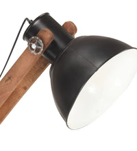 Stehlampe Schwarz Mango Massivholz E27