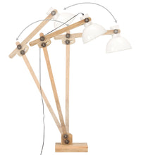 Stehlampe Weiß Mango Massivholz E27