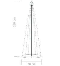 Weihnachtsbaum in Kegelform 100 LEDs Warmweiß 70x180 cm