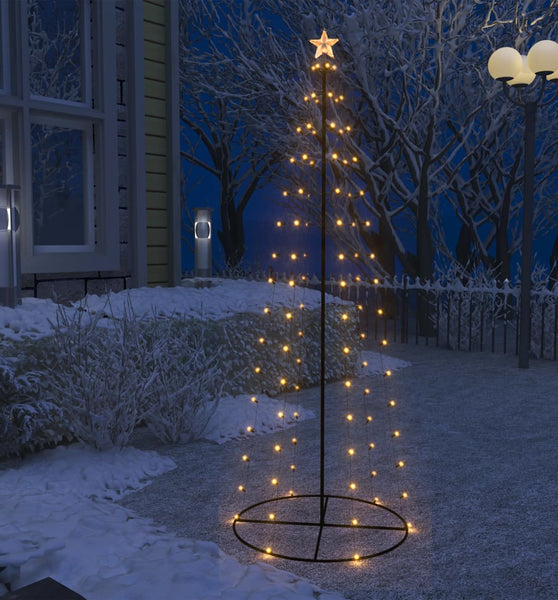 Weihnachtsbaum in Kegelform 100 LEDs Warmweiß 70x180 cm