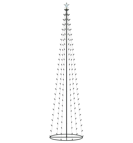Weihnachtsbaum in Kegelform 136 LEDs Bunt 70x240 cm