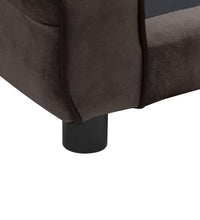 Hundesofa Braun 72x45x30 cm Plüsch