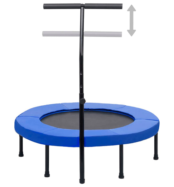 Fitness Trampolin mit Griff und Sicherheitspolster 102 cm