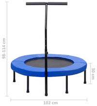 Fitness Trampolin mit Griff und Sicherheitspolster 102 cm