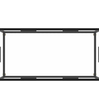 Couchtisch Schwarz mit Hartglas 100x50x35 cm