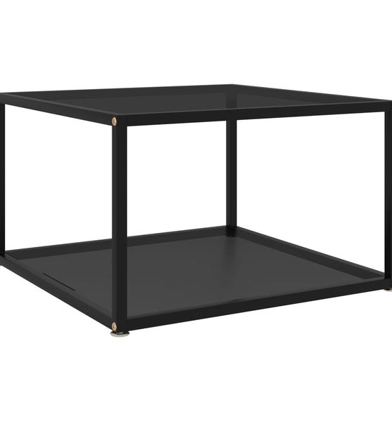 Couchtisch Schwarz 60x60x35 cm Hartglas