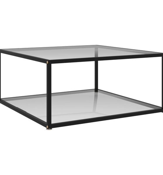 Couchtisch Transparent 80x80x35 cm Hartglas