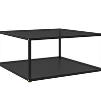 Couchtisch Schwarz 80x80x35 cm Hartglas